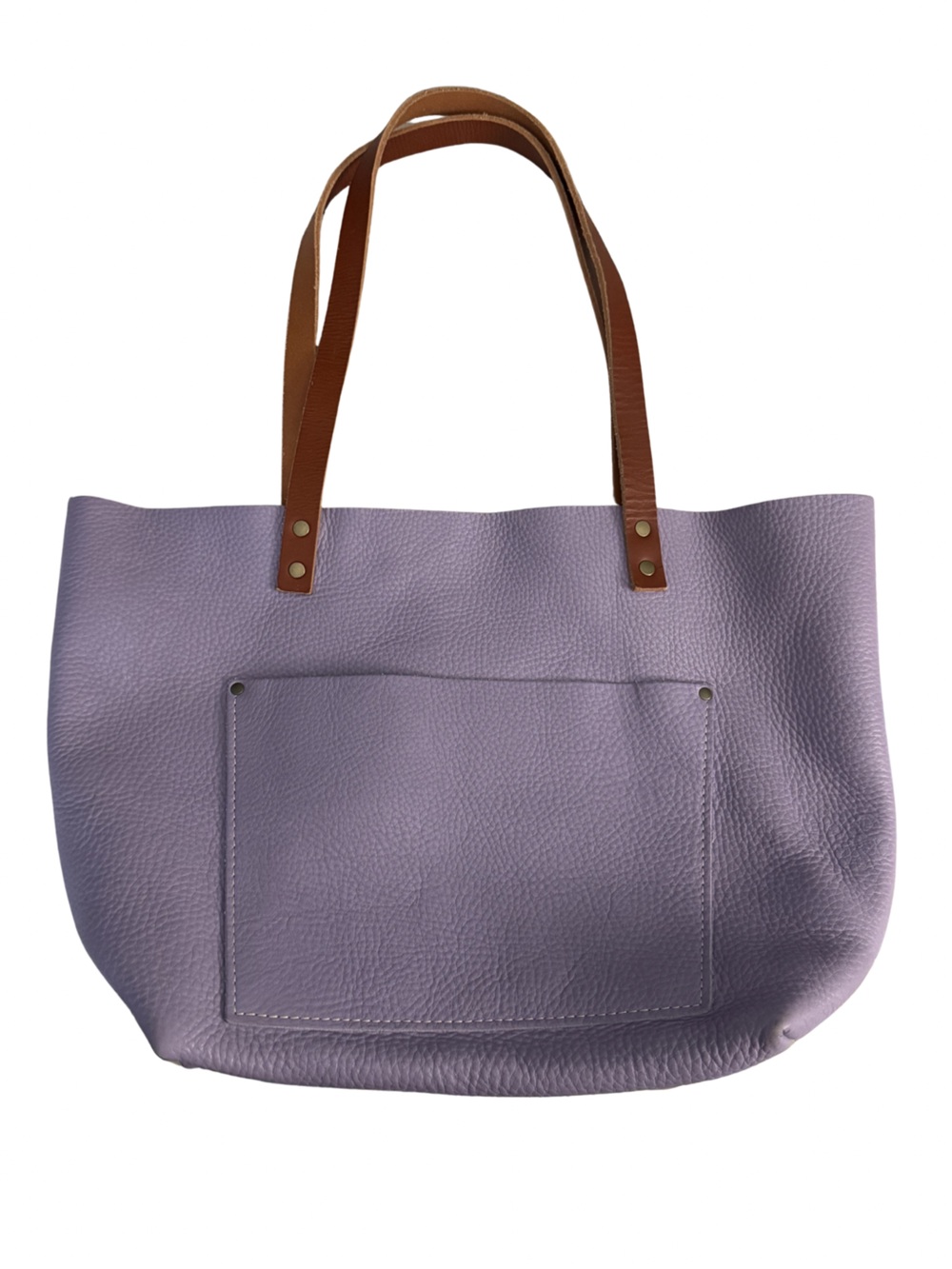 Portland Leather large Leather Tote Bag limited edition lavender color